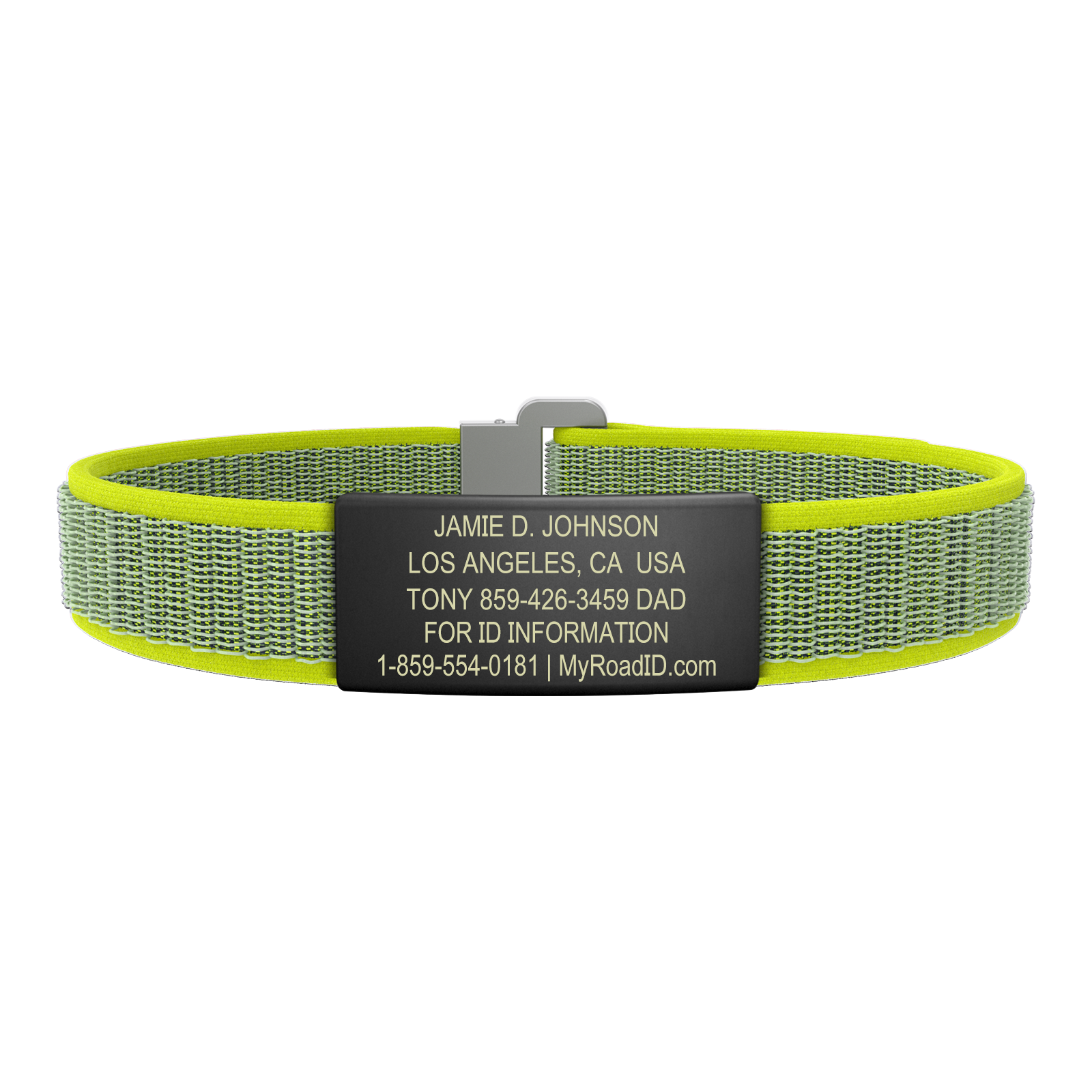 The Wrist ID Elite 13mm Graphite Nylon Loop