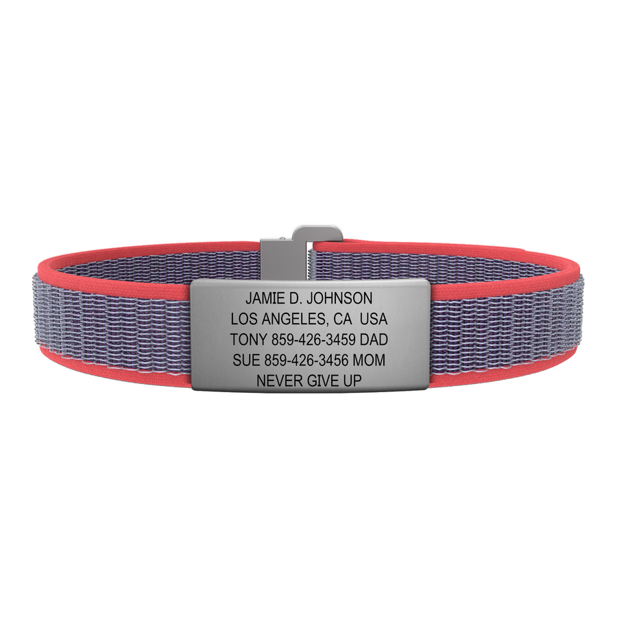 The Wrist ID Elite 13mm Slate Nylon Loop