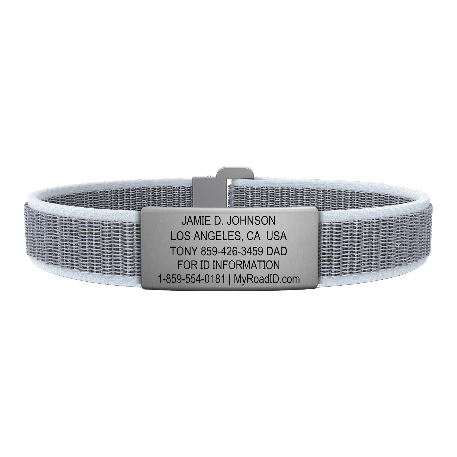 The Wrist ID Elite 13mm Slate Nylon Loop