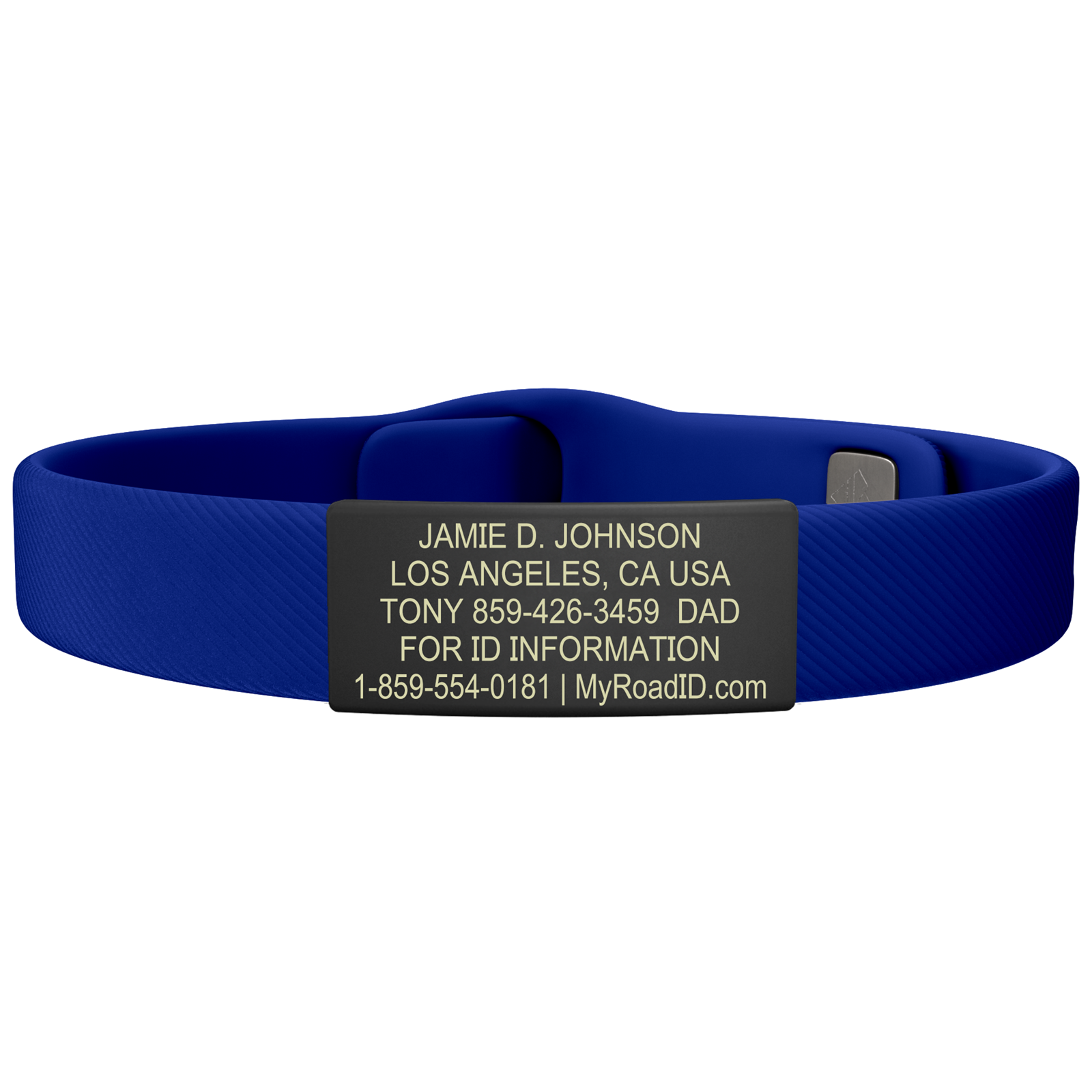 The Wrist ID Elite 13mm Graphite Silicone Pin-Tuck