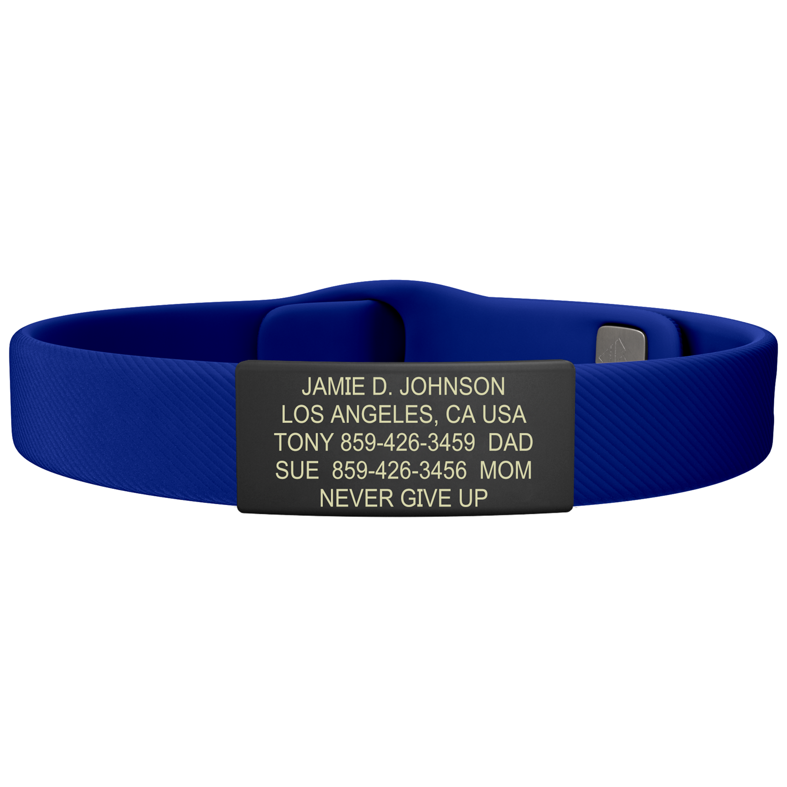 The Wrist ID Elite 13mm Graphite Silicone Pin-Tuck