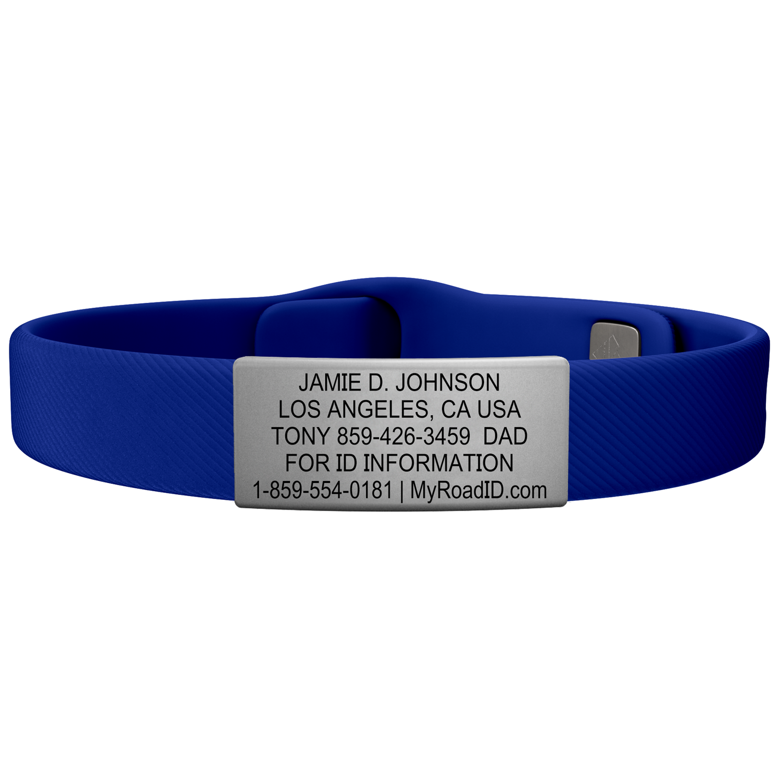 The Wrist ID Elite 13mm Slate Silicone Pin-Tuck