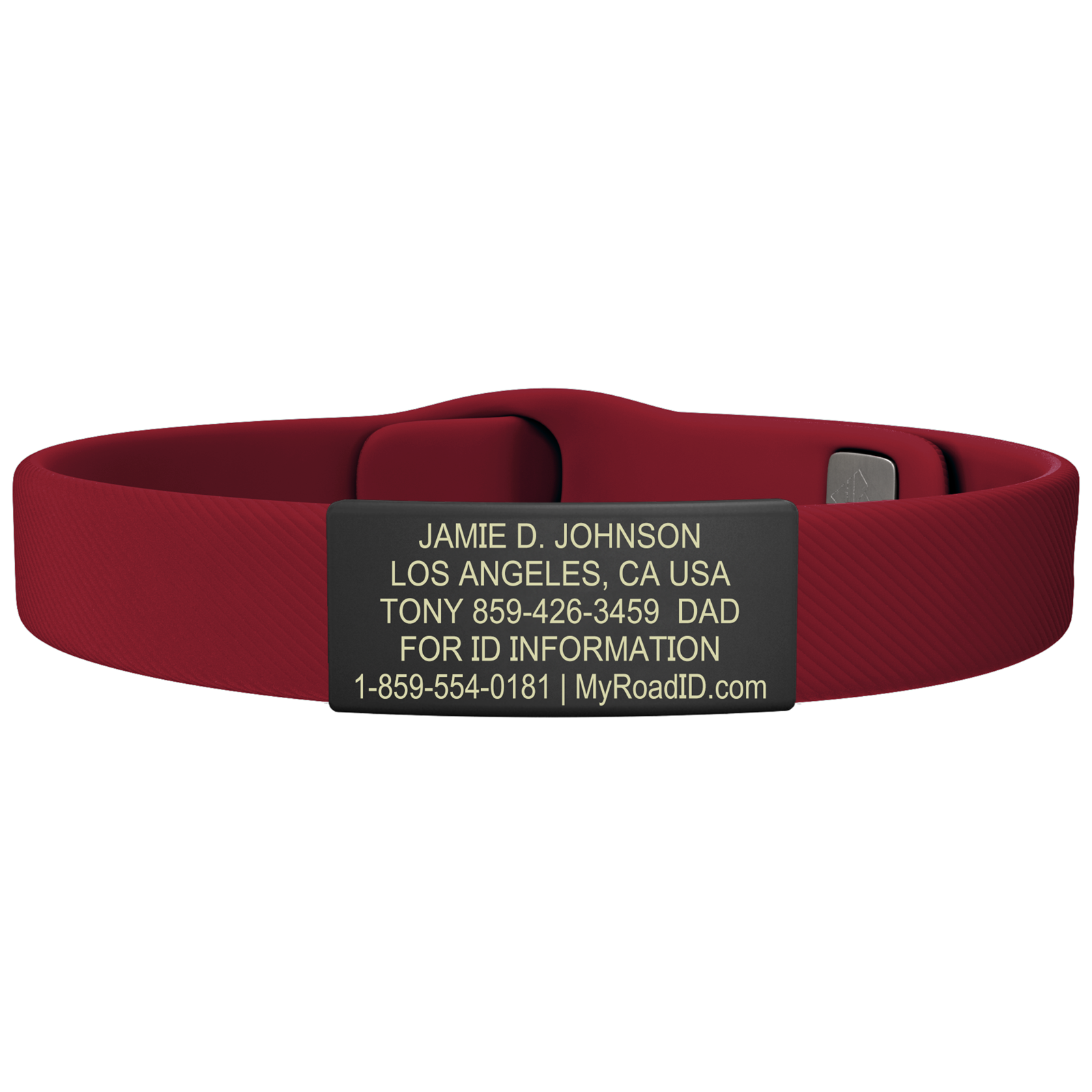 The Wrist ID Elite 13mm Graphite Silicone Pin-Tuck