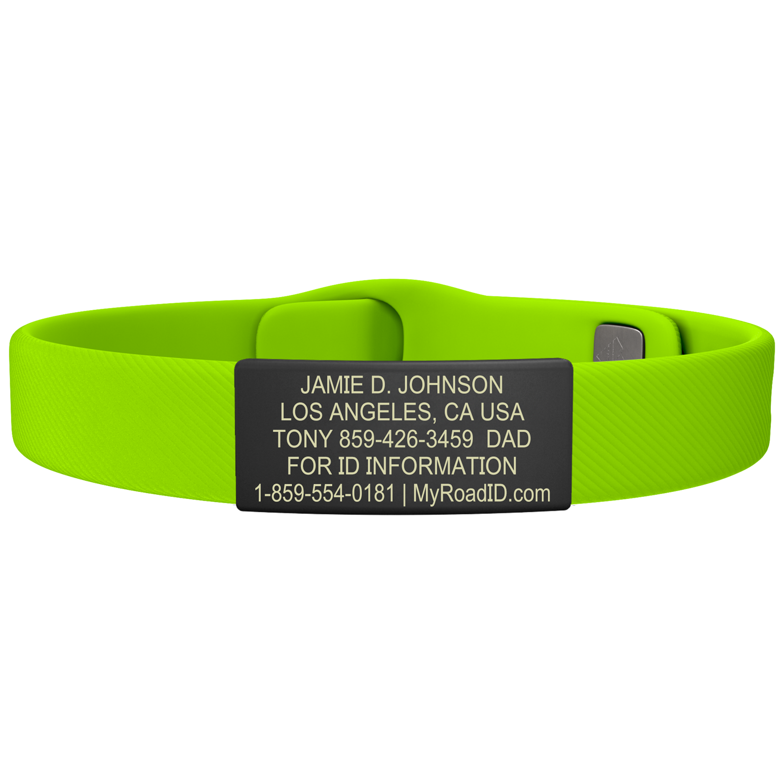 The Wrist ID Elite 13mm Graphite Silicone Pin-Tuck