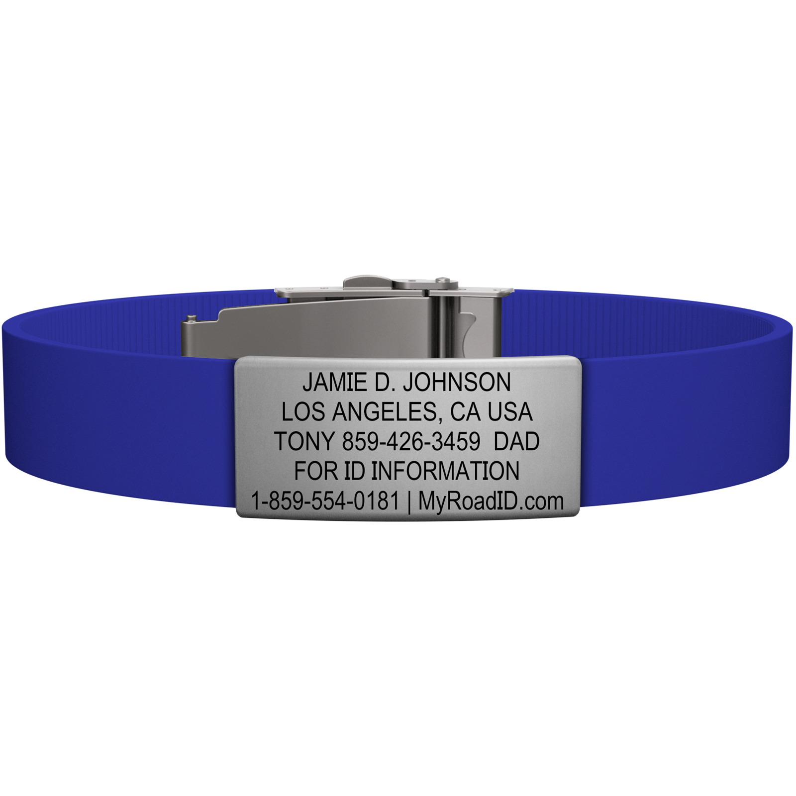 The Wrist ID Elite 13mm Slate Silicone Clasp