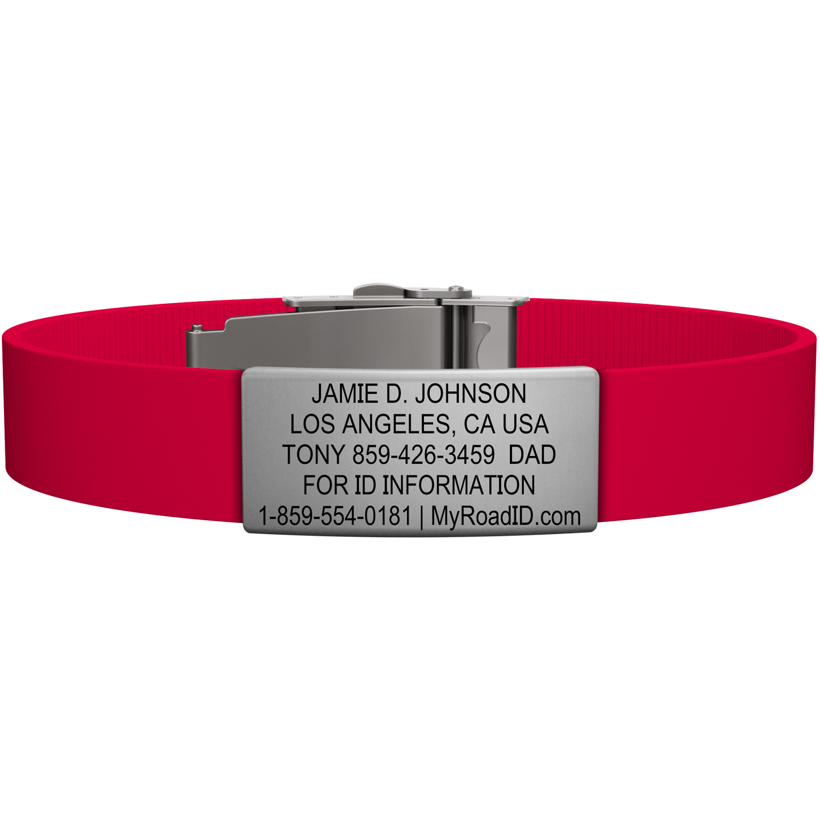 The Wrist ID Elite 13mm Slate Silicone Clasp