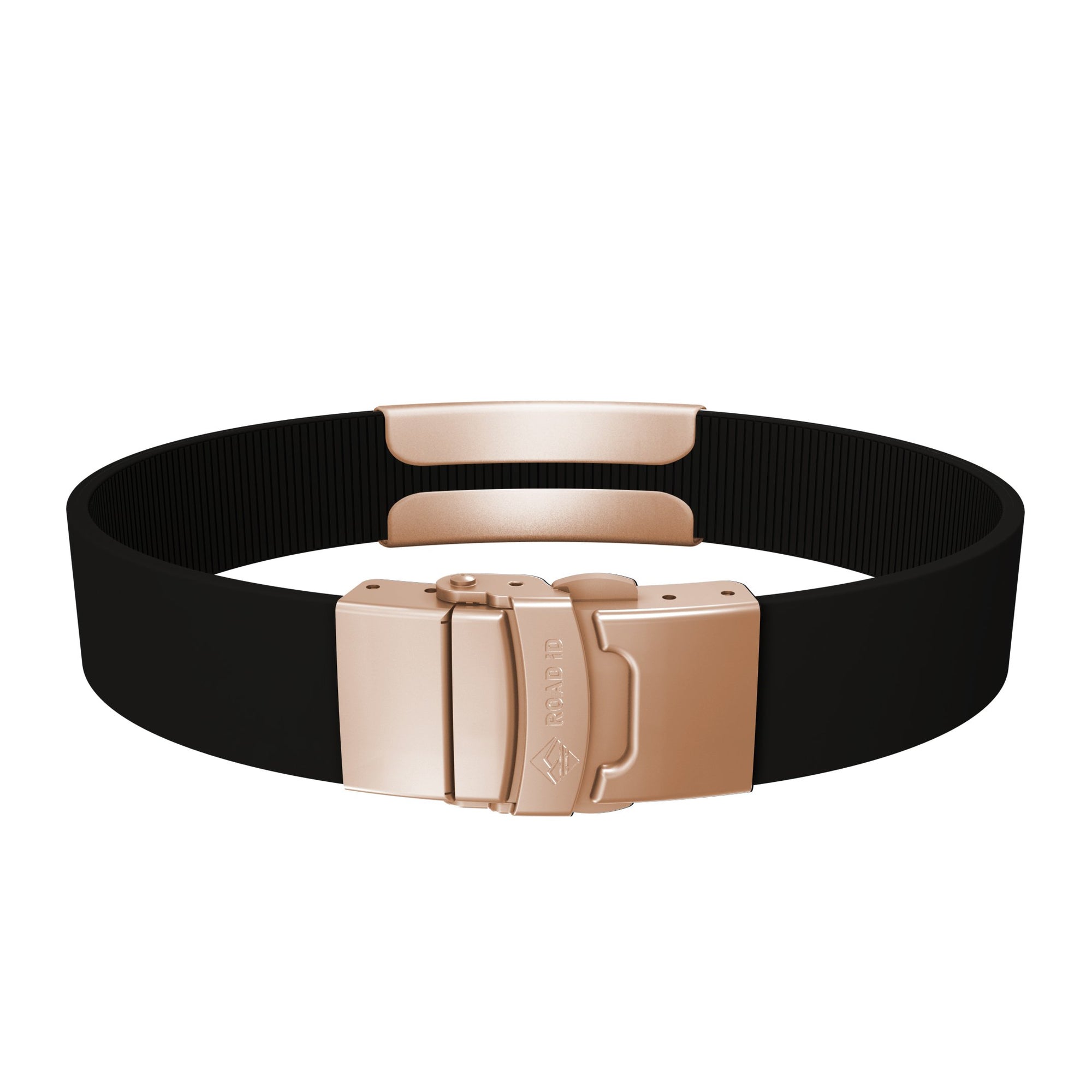 The Wrist ID Elite 13mm Rose Gold Silicone Clasp
