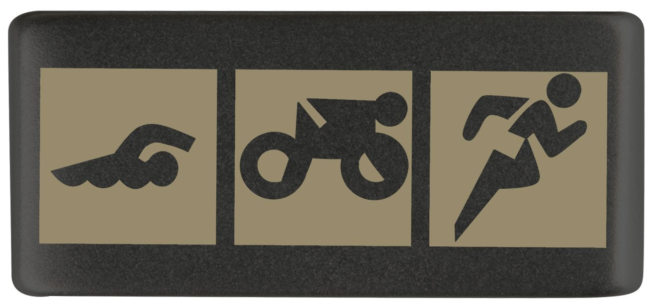 Badge Graphite 13mm