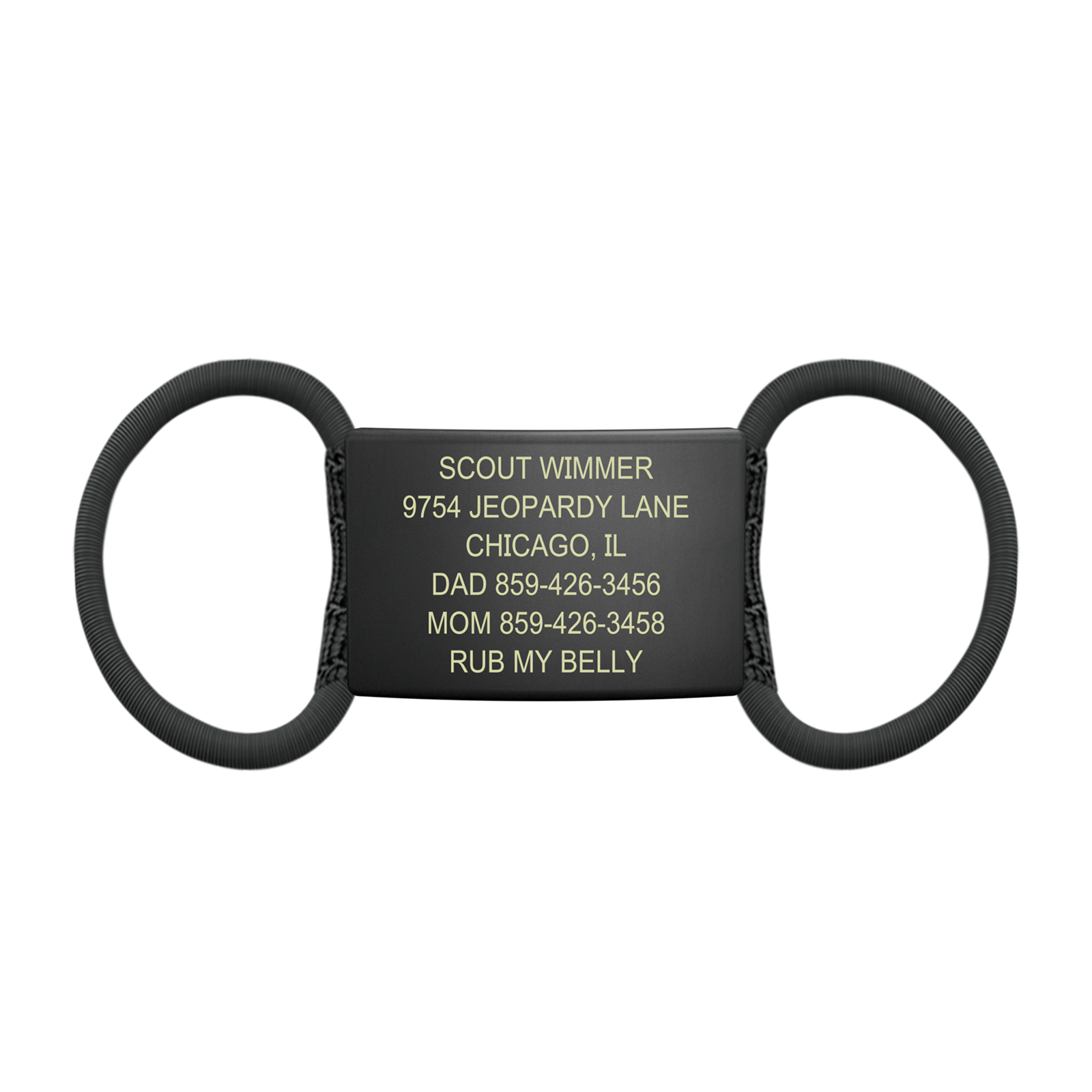The Pet ID Graphite 19mm