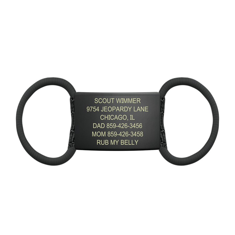 The Pet ID Graphite 19mm