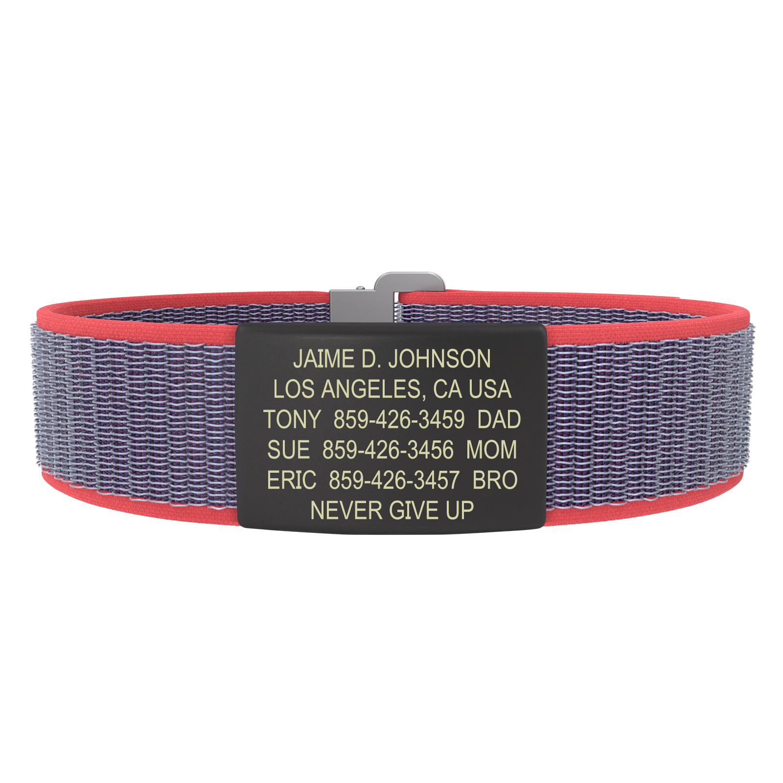 The Wrist ID Elite 19mm Graphite Nylon Loop