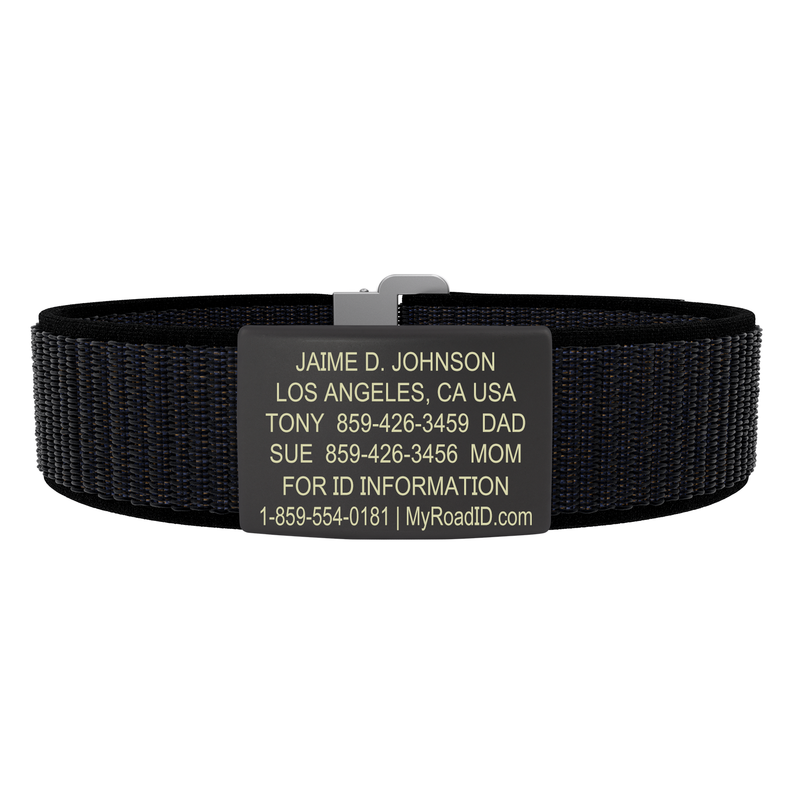 The Wrist ID Elite 19mm Graphite Nylon Loop