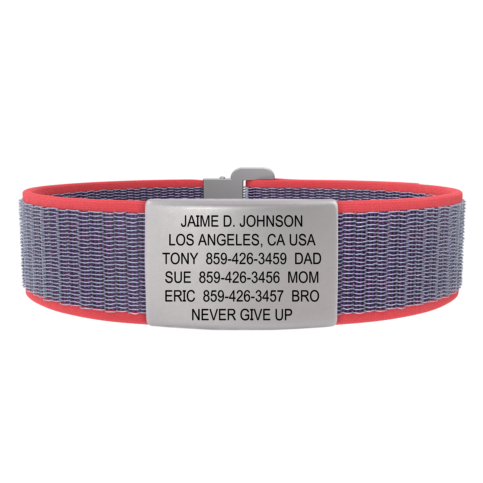 The Wrist ID Elite 19mm Slate Nylon Loop