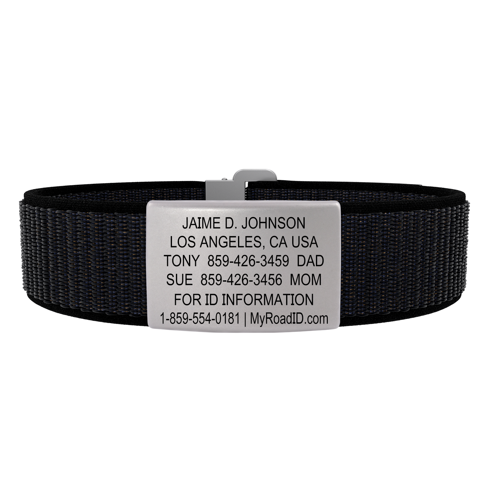 The Wrist ID Elite 19mm Slate Nylon Loop