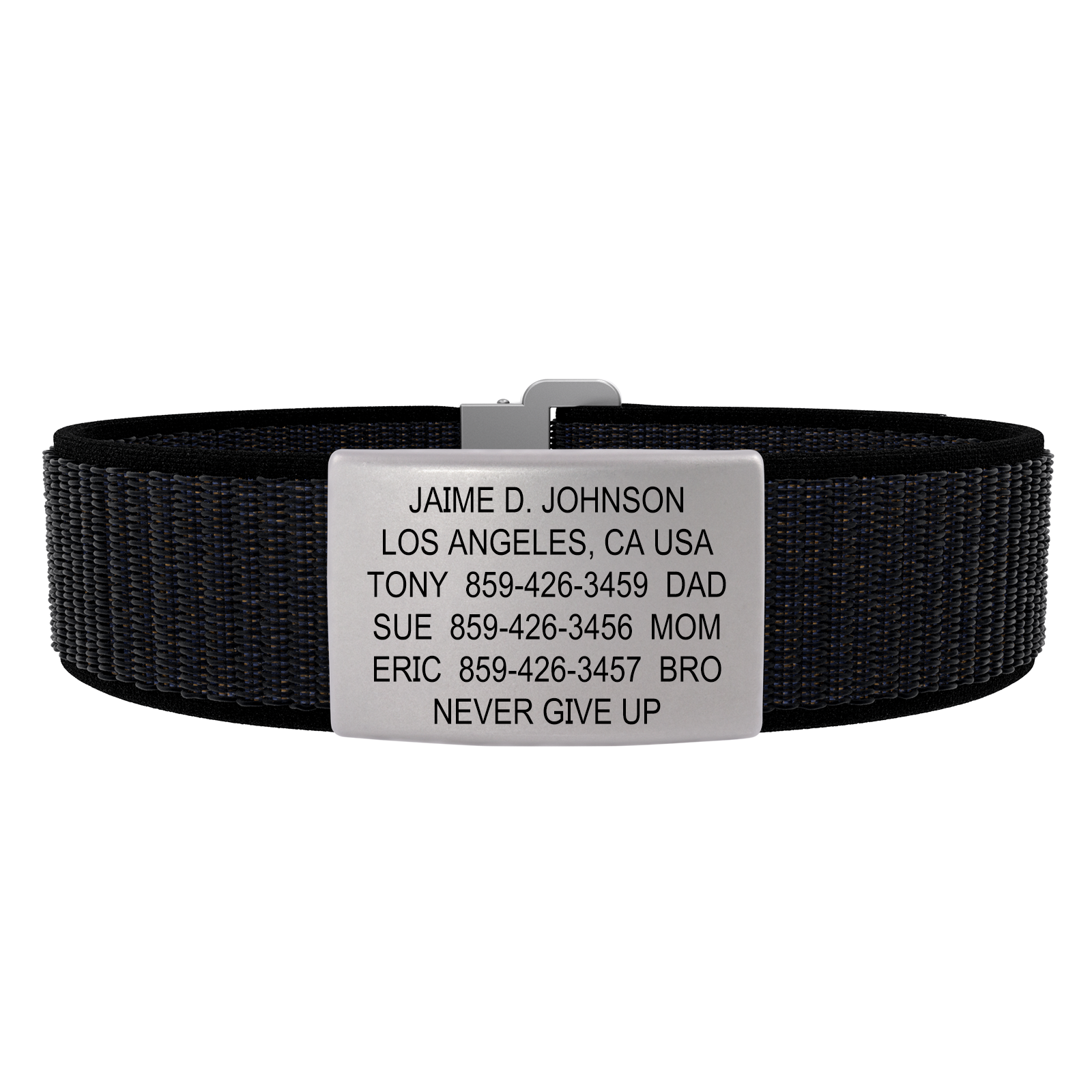 The Wrist ID Elite 19mm Slate Nylon Loop