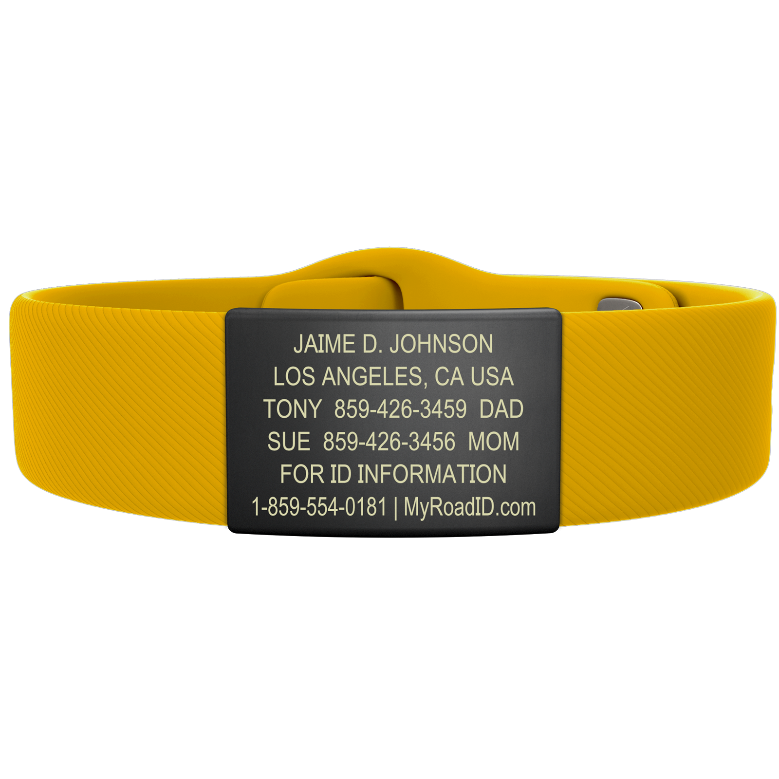 The Wrist ID Elite 19mm Graphite Silicone Pin-Tuck