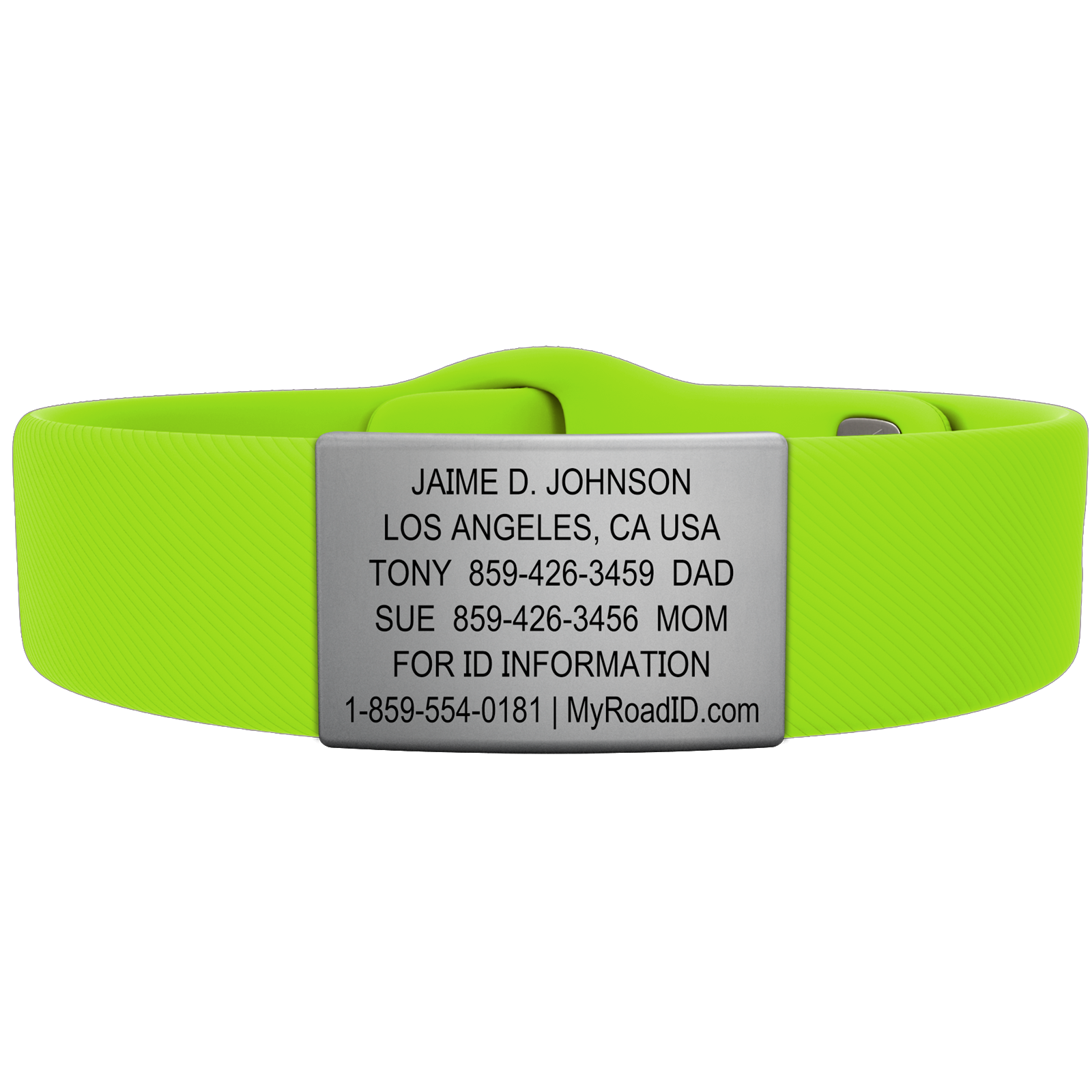 The Wrist ID Elite 19mm Slate Silicone Pin-Tuck