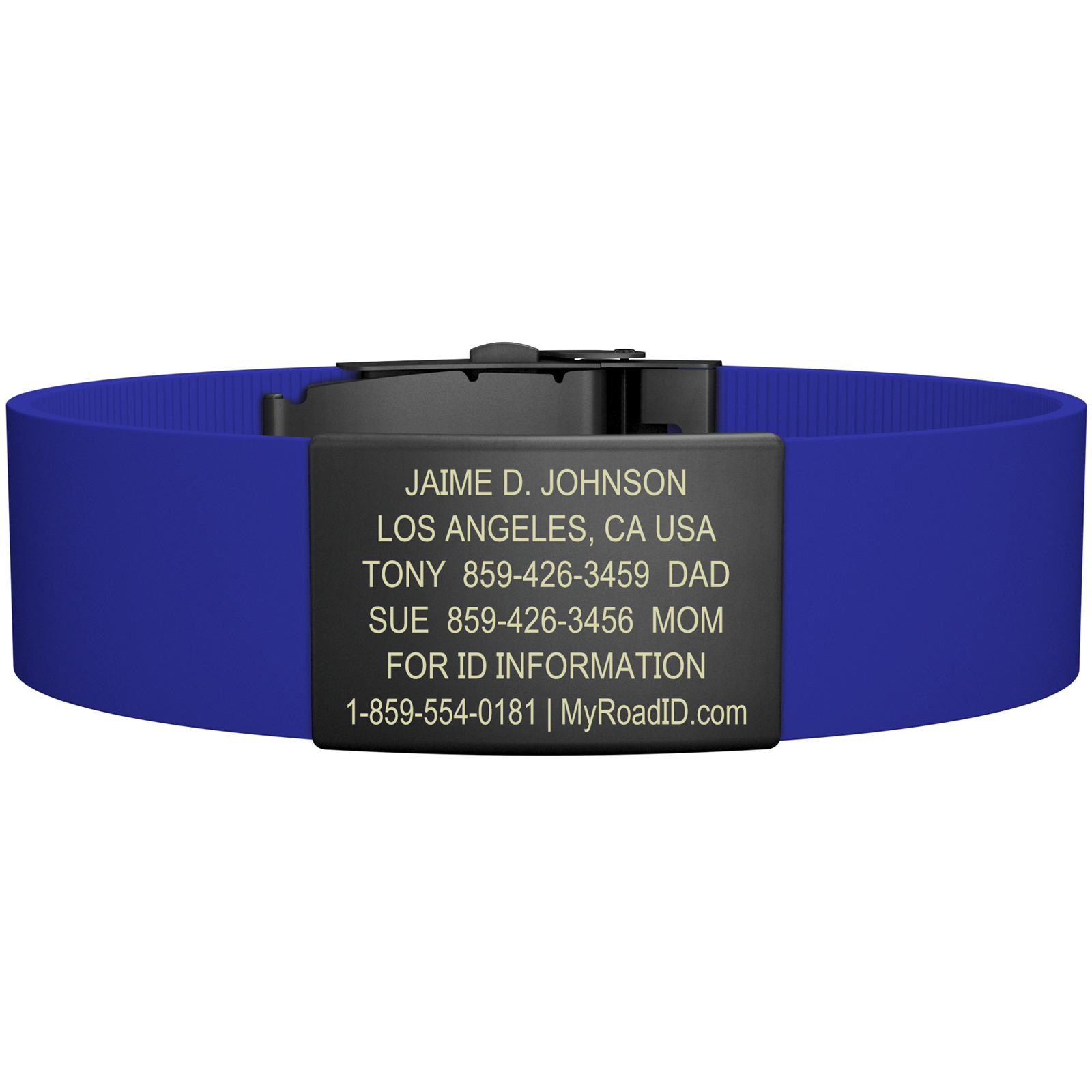 The Wrist ID Elite 19mm Graphite Silicone Clasp