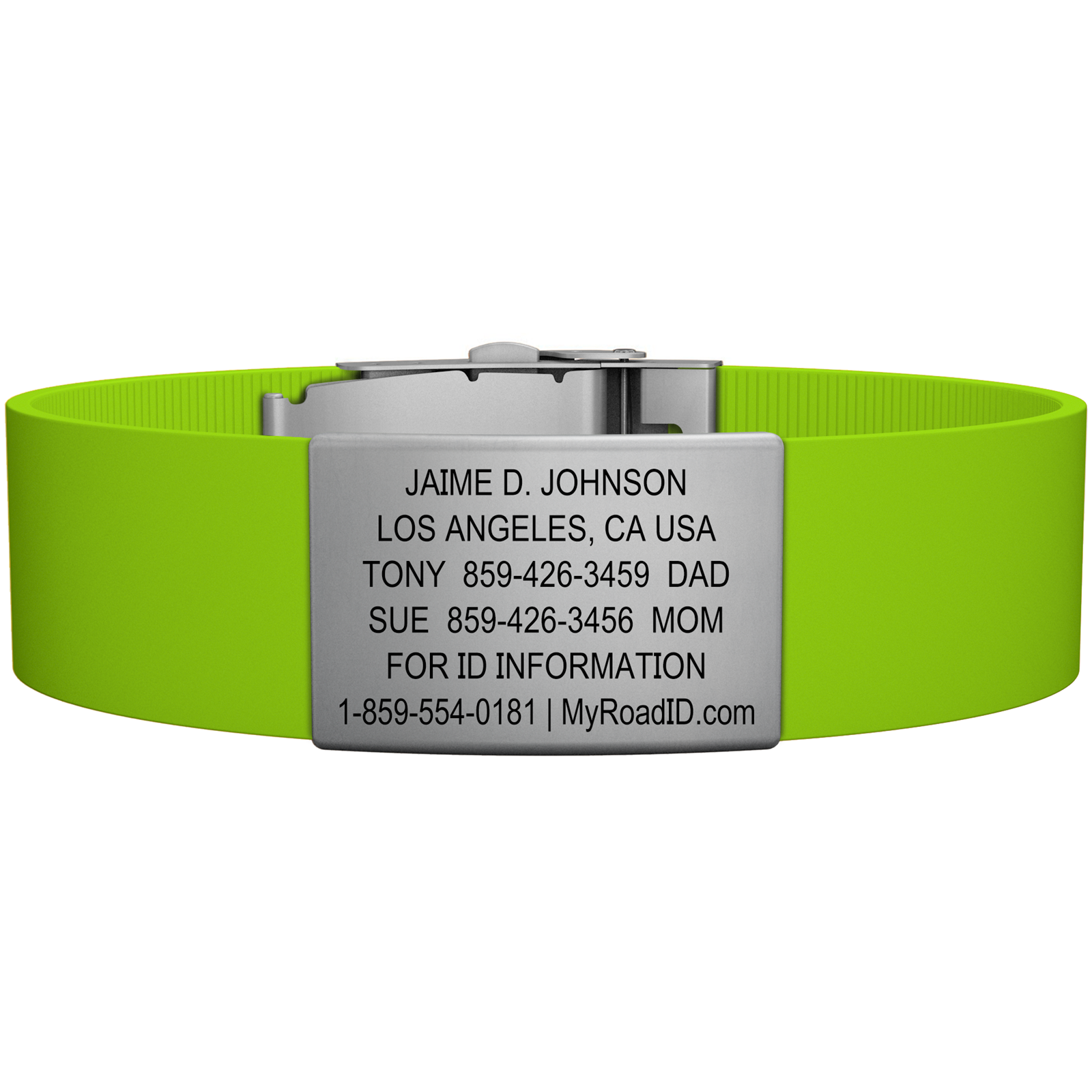 The Wrist ID Elite 19mm Slate Silicone Clasp