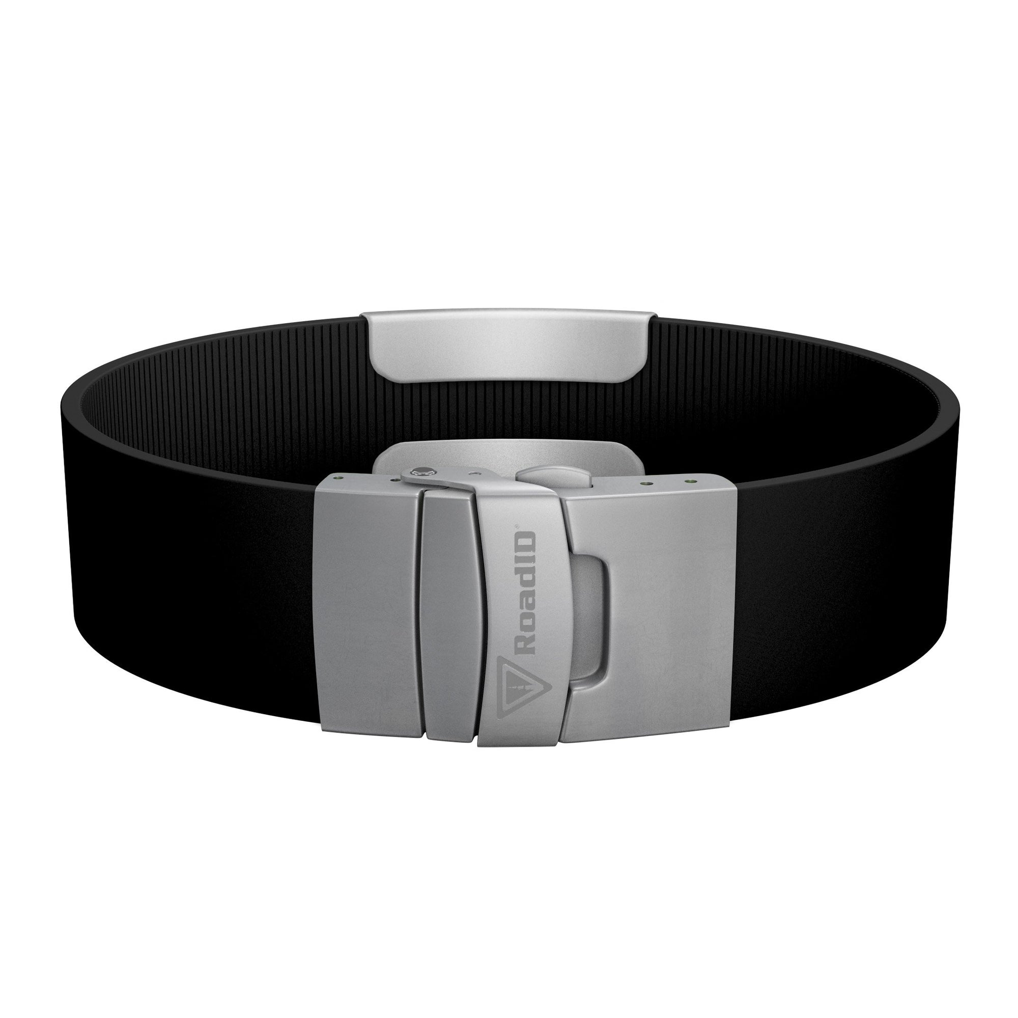 The Wrist ID Elite 19mm Slate Silicone Clasp