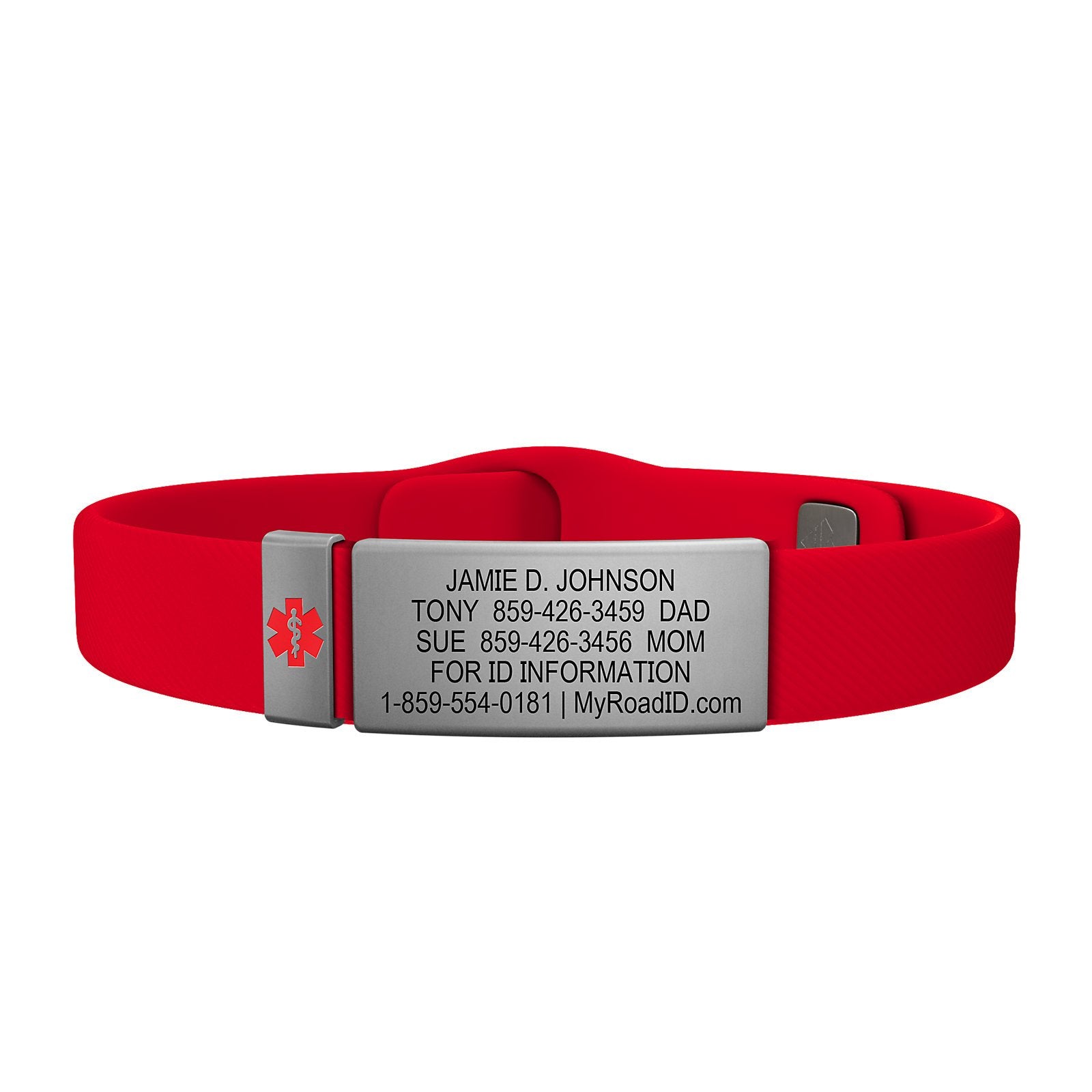 The Wrist ID Elite 13mm Medical Slate Silicone Pin-Tuck