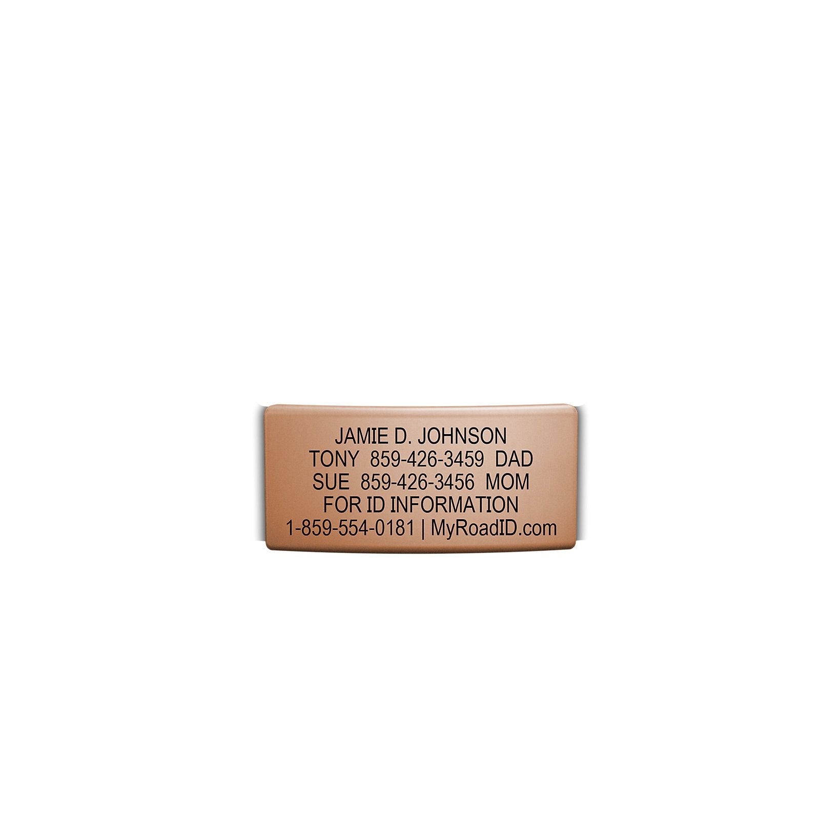 The Wrist ID Elite 13mm Rose Gold Replacement Faceplate
