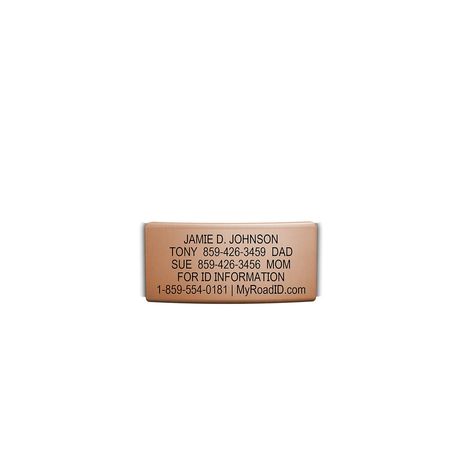 The Wrist ID Elite 13mm Rose Gold Replacement Faceplate