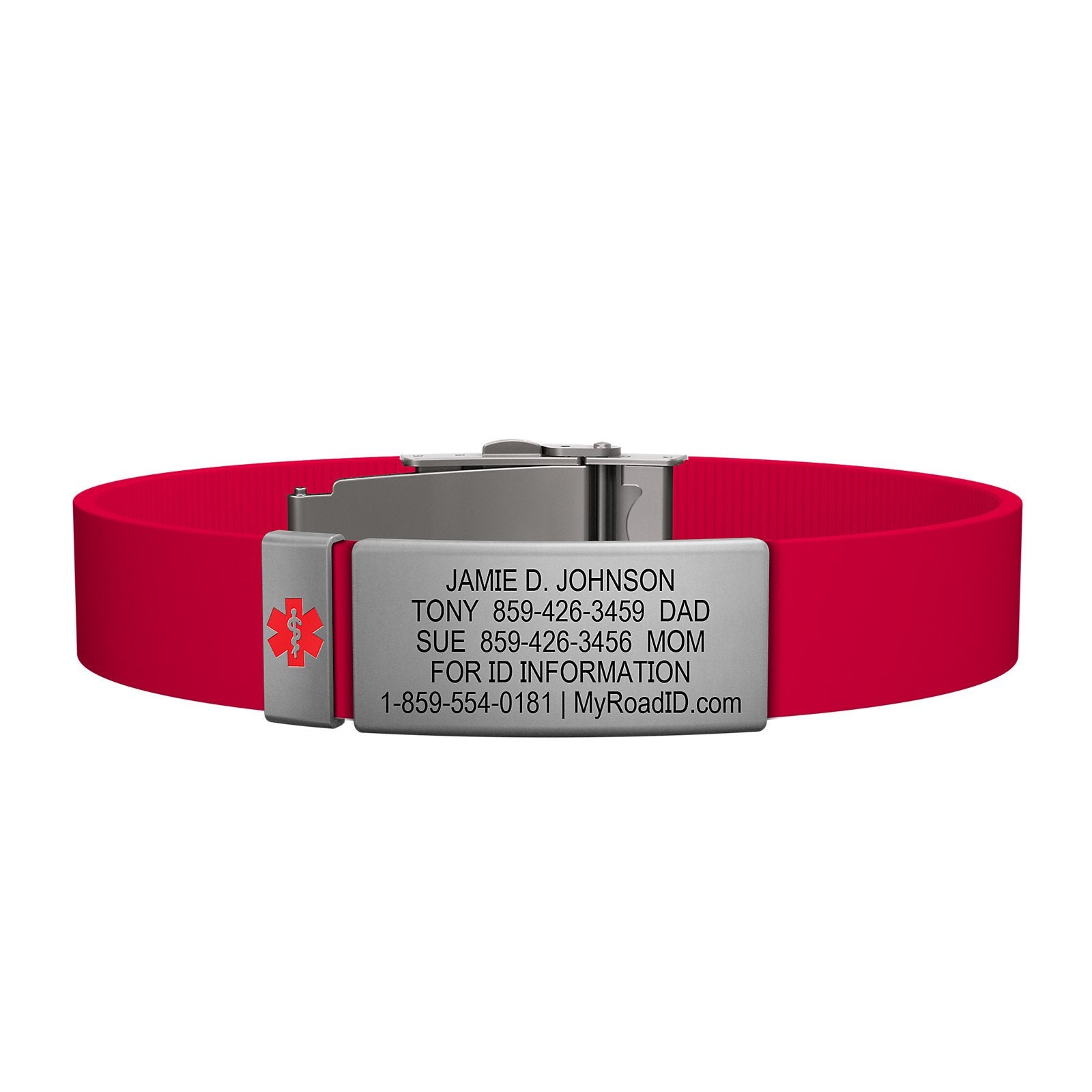The Wrist ID Elite 13mm Medical Slate Silicone Clasp