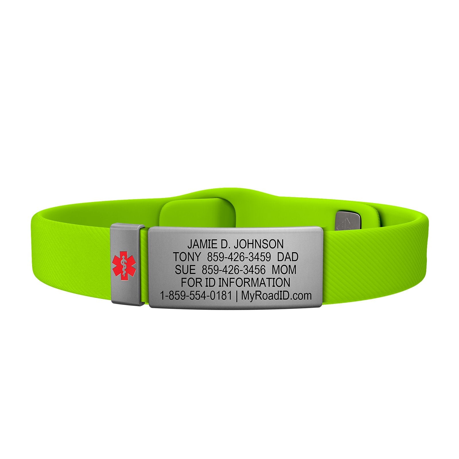 The Wrist ID Elite 13mm Medical Slate Silicone Pin-Tuck