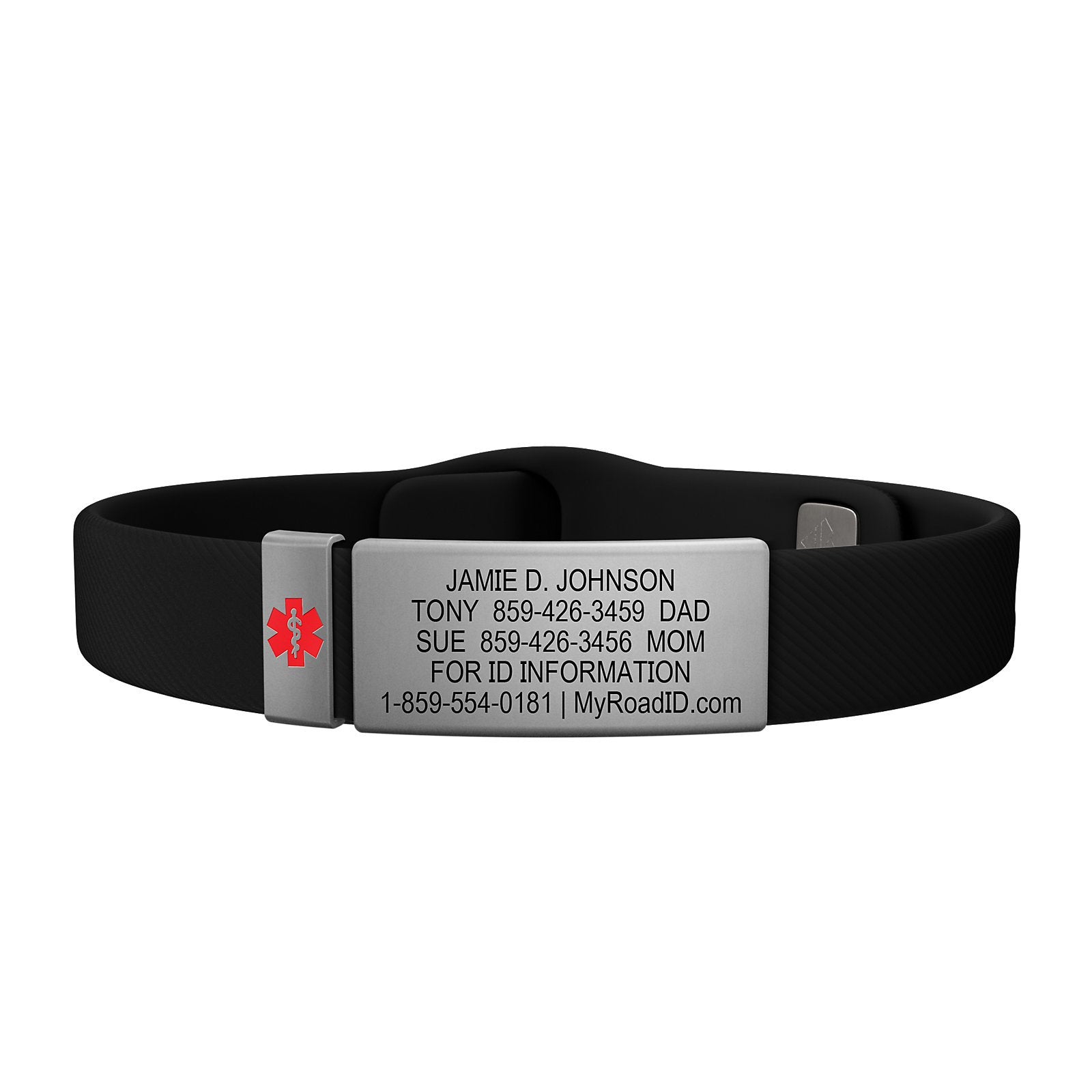 The Wrist ID Elite 13mm Medical Slate Silicone Pin-Tuck