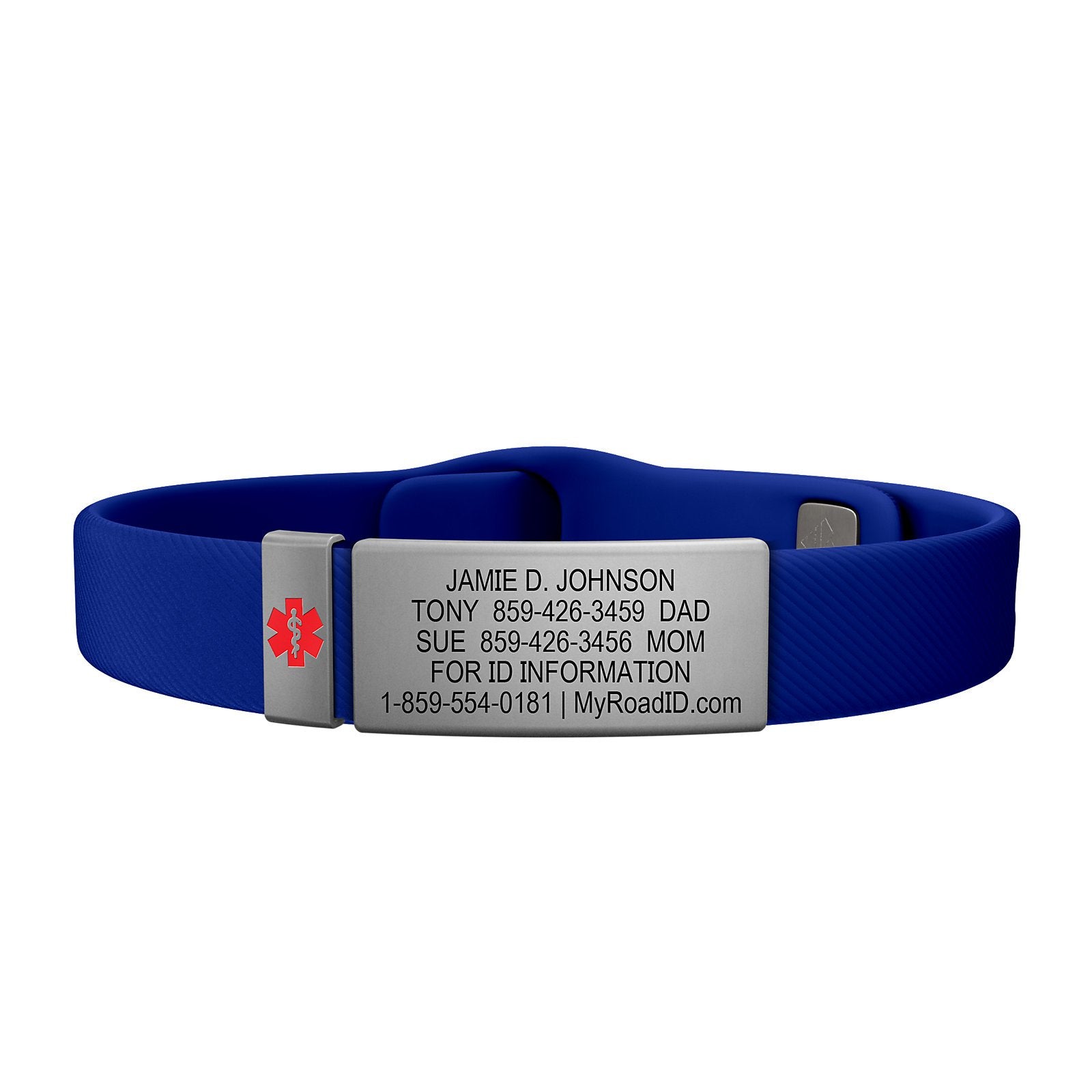 The Wrist ID Elite 13mm Medical Slate Silicone Pin-Tuck