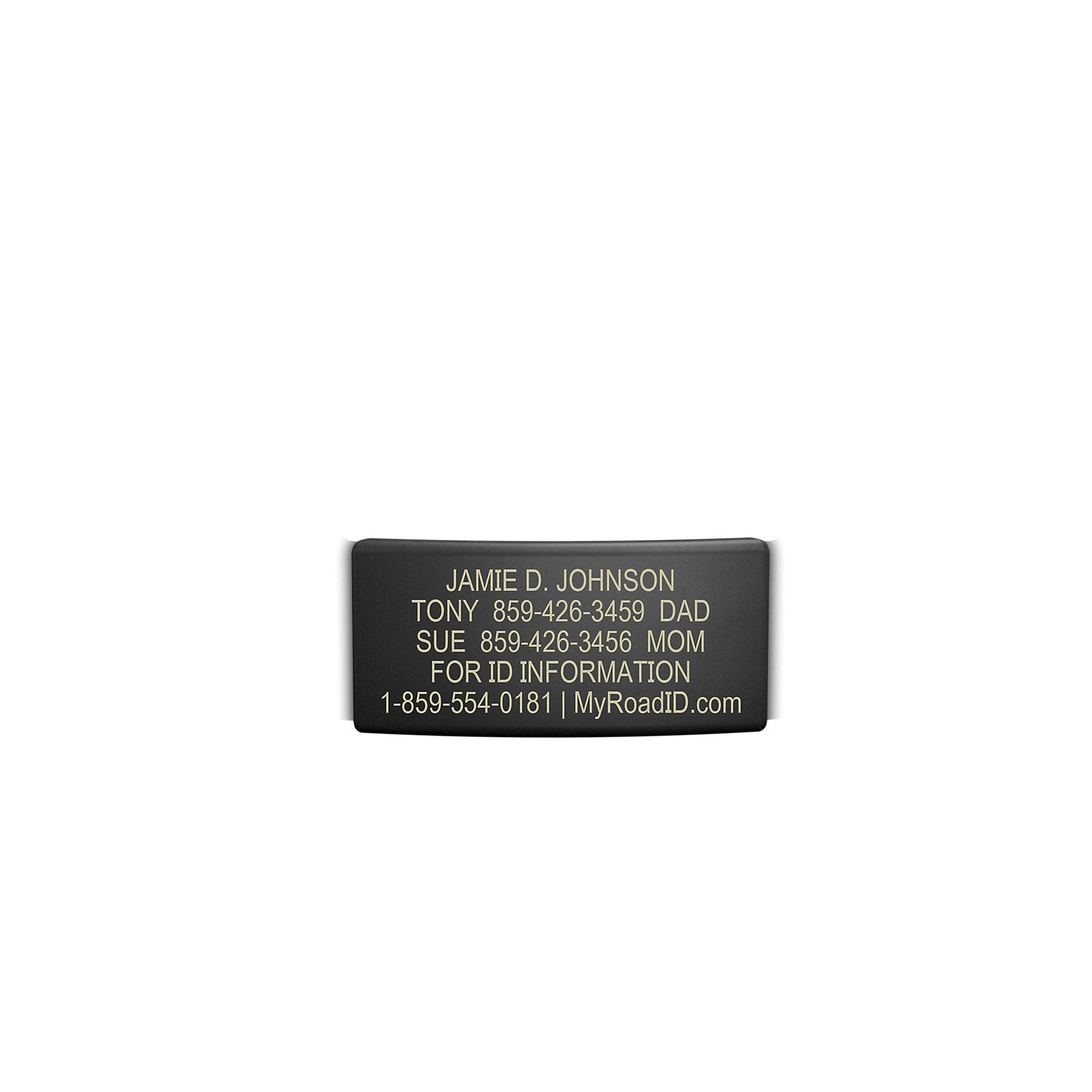 The Wrist ID Elite 13mm Graphite Replacement Faceplate