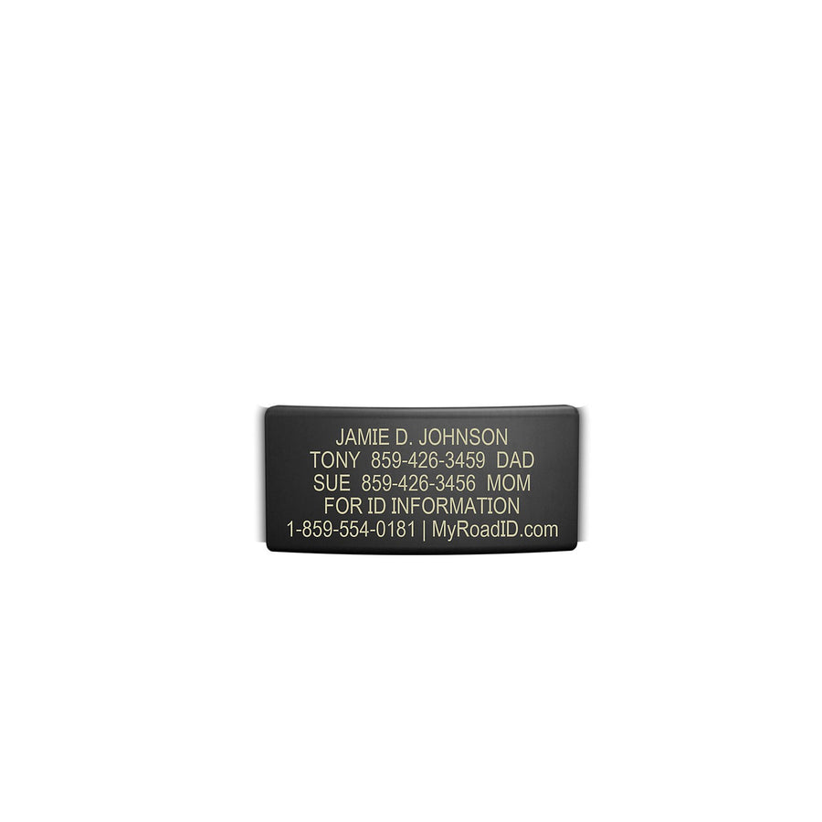 The Wrist ID Elite 13mm Graphite Replacement Faceplate