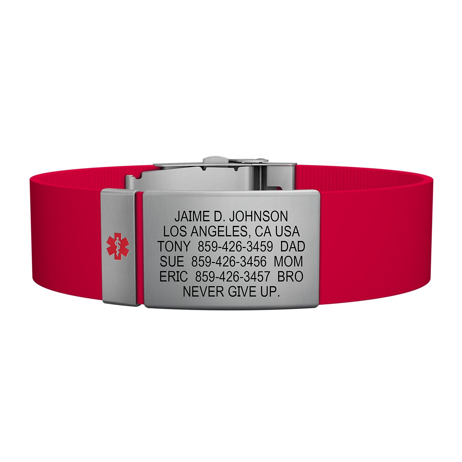 The Wrist ID Elite 19mm Medical Slate Silicone Clasp