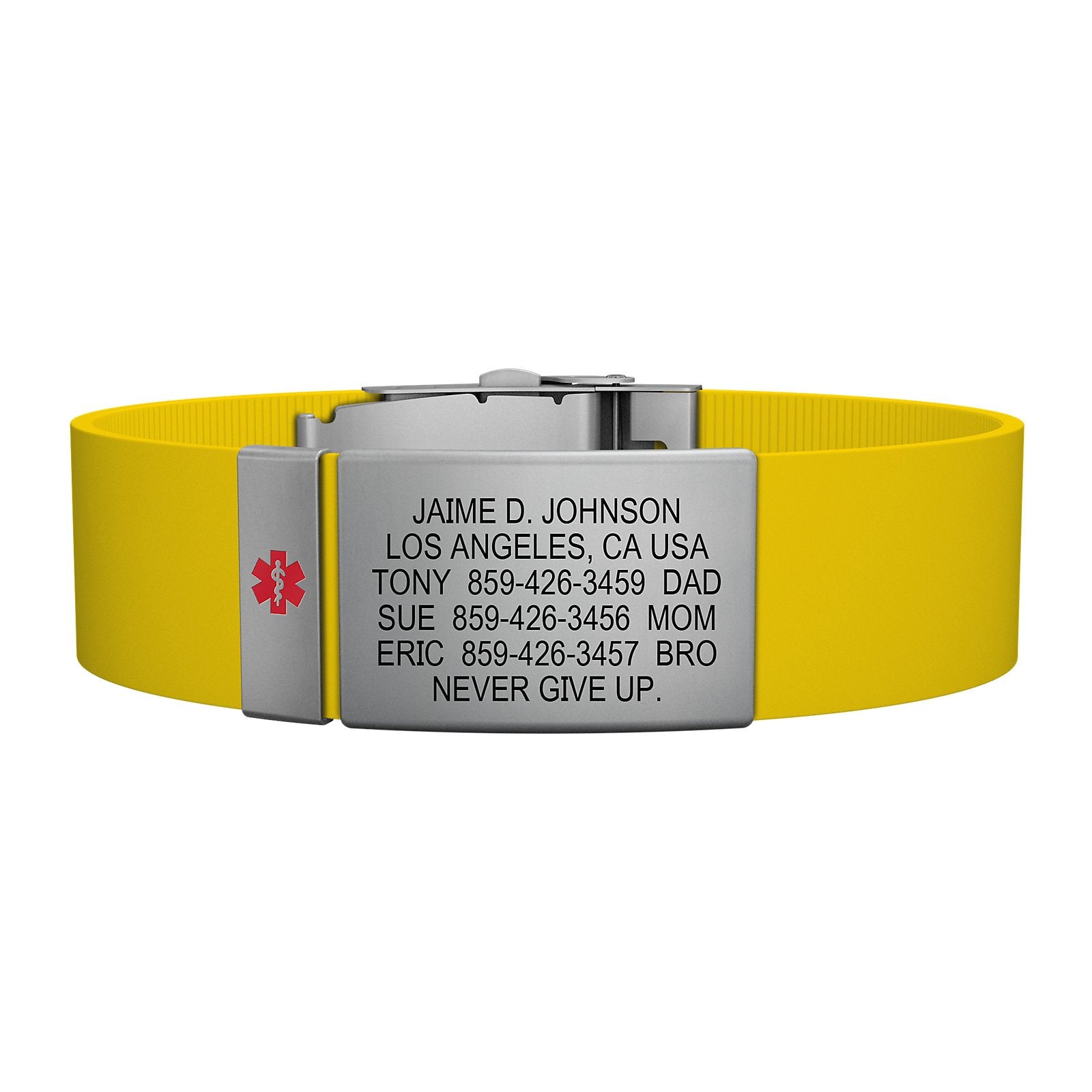 The Wrist ID Elite 19mm Medical Slate Silicone Clasp