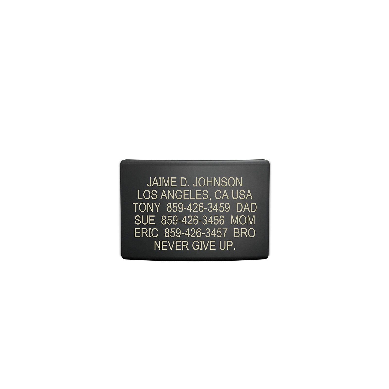 The Wrist ID Elite 19mm Graphite Replacement Faceplate