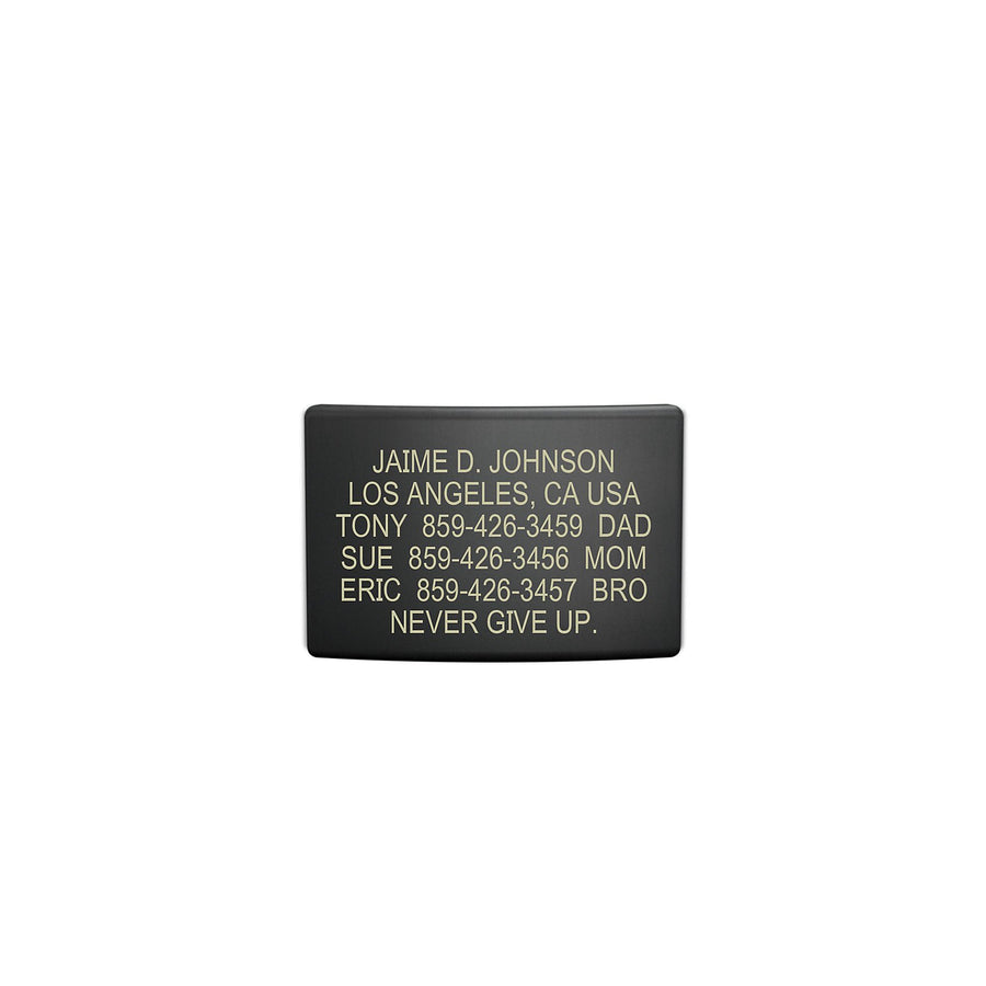 The Wrist ID Elite 19mm Graphite Replacement Faceplate