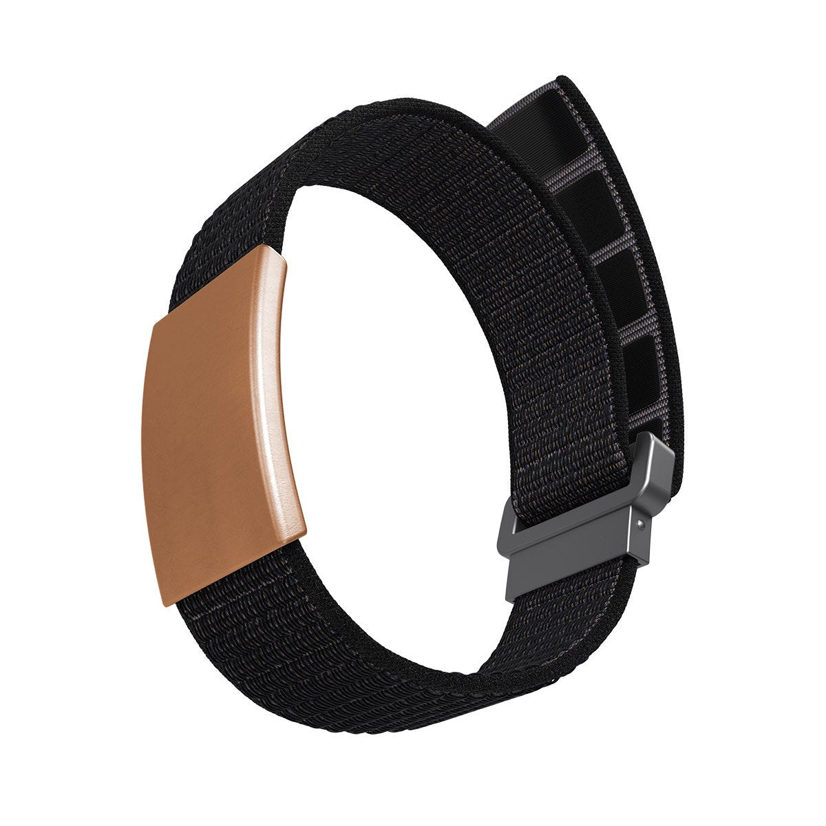 The Wrist ID Elite 19mm Rose Gold Nylon Loop