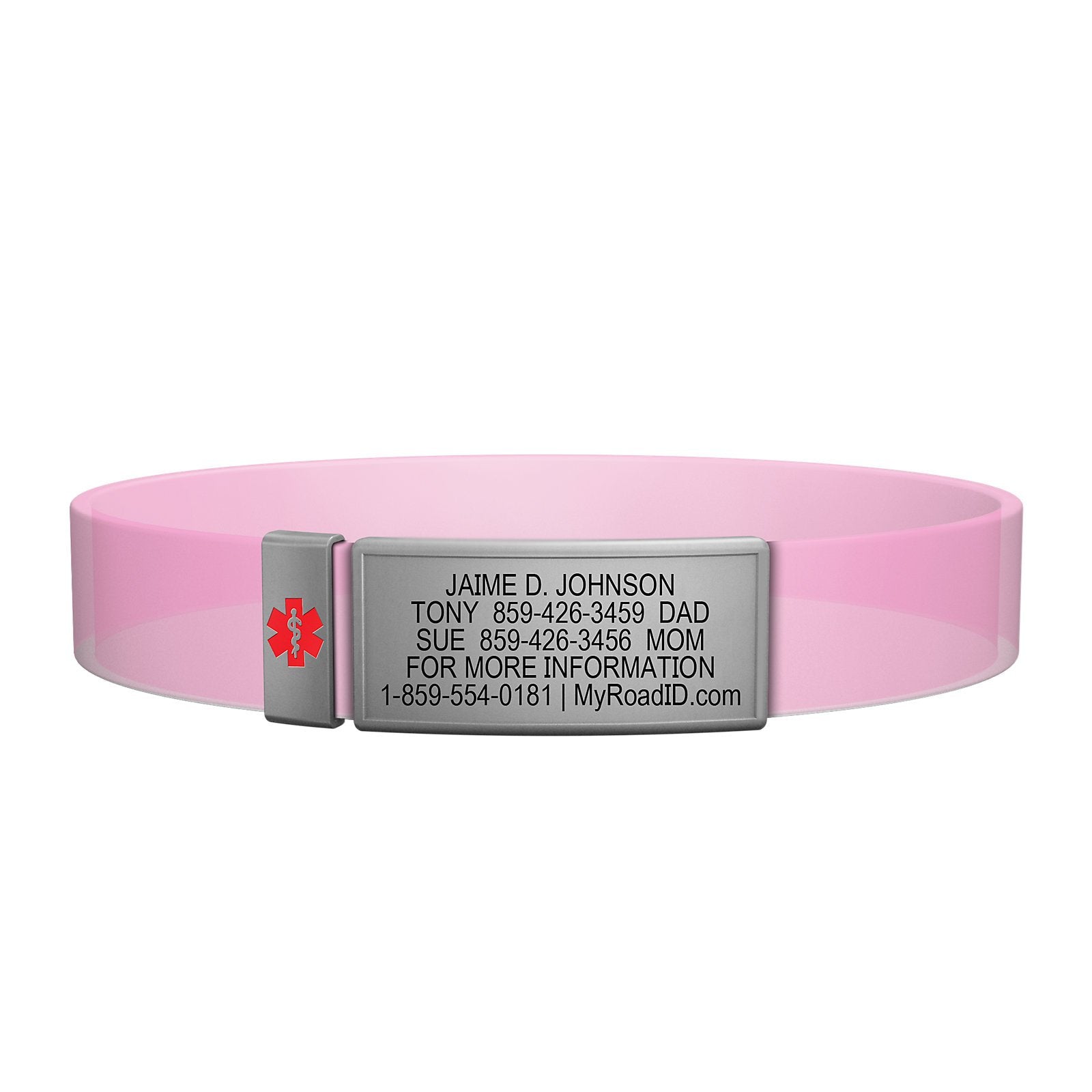 The Wrist ID Stretch 13mm Medical Slate Rugged Silicone