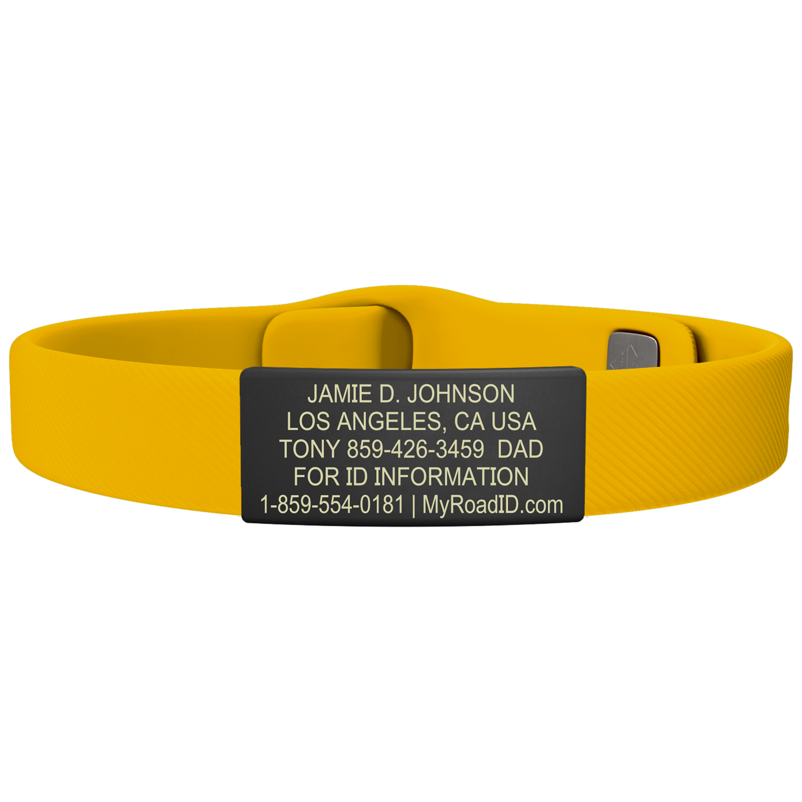 The Wrist ID Elite 13mm Graphite Silicone Pin-Tuck