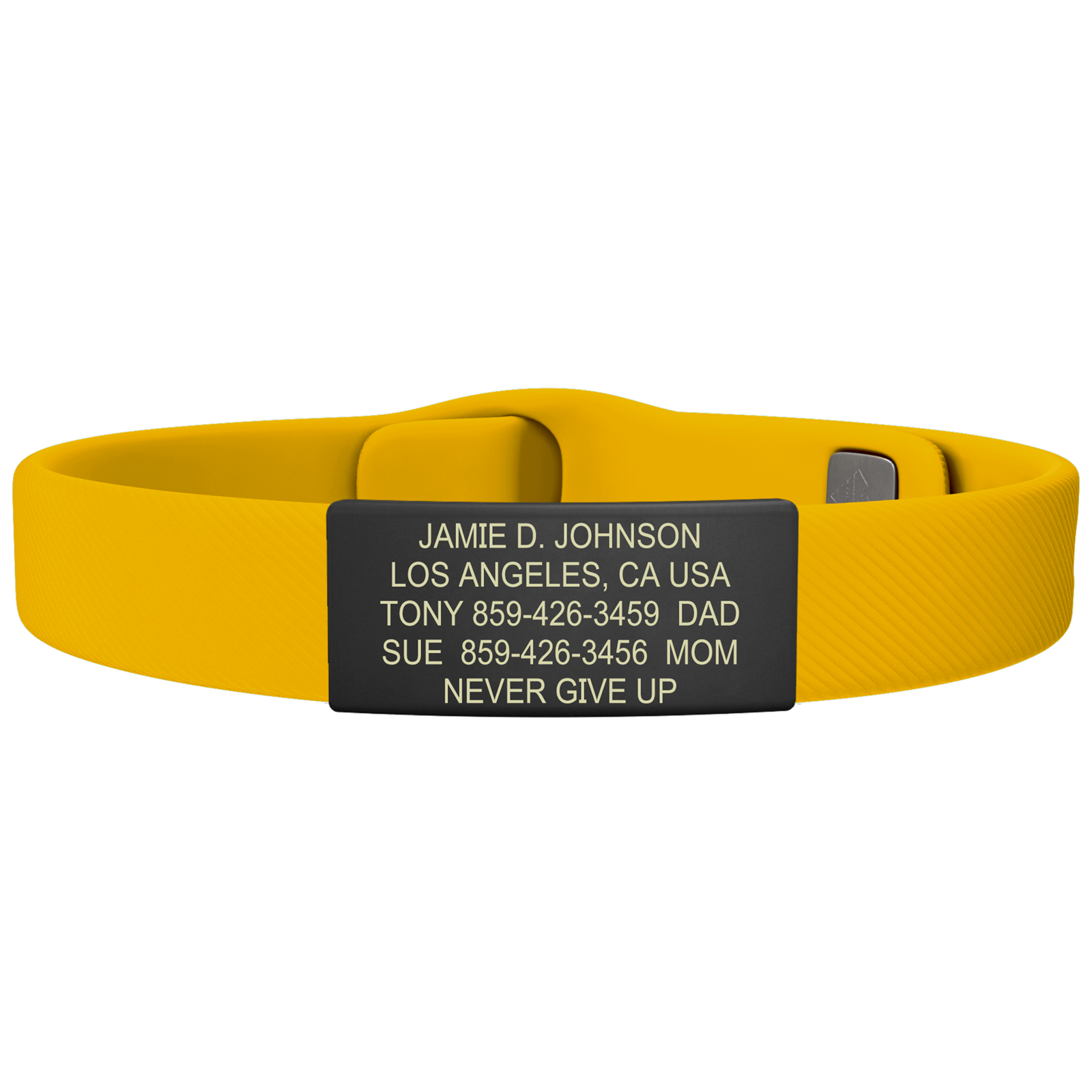 The Wrist ID Elite 13mm Graphite Silicone Pin-Tuck