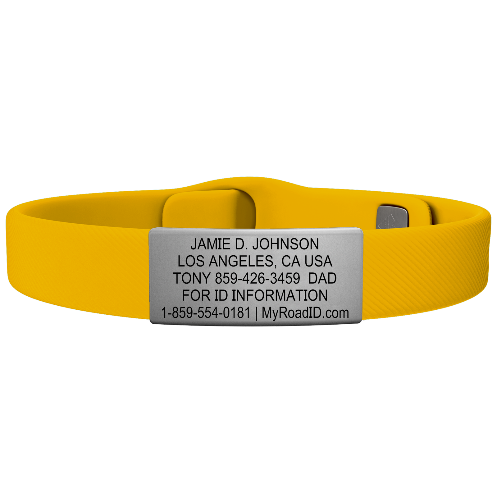 The Wrist ID Elite 13mm Slate Silicone Pin-Tuck