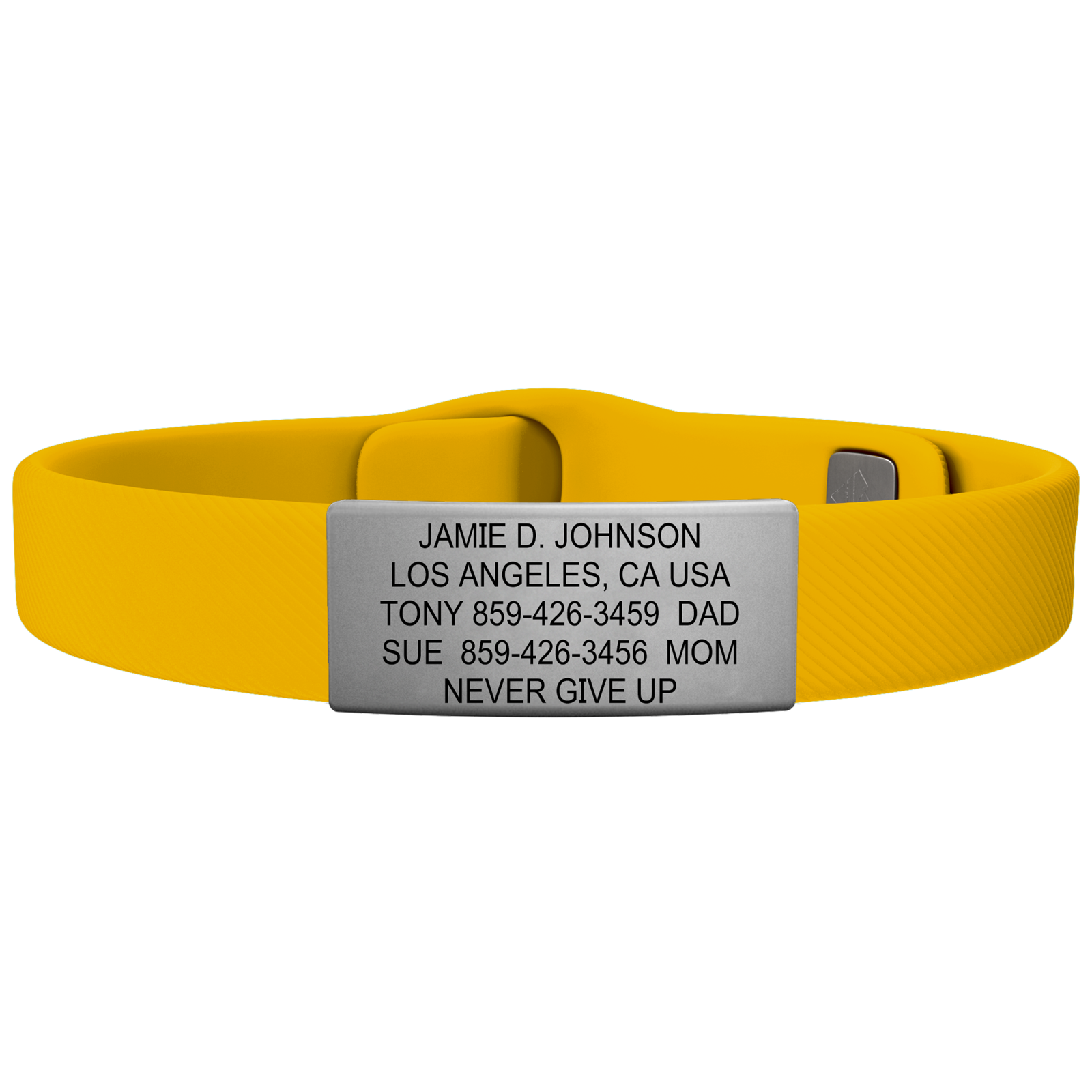 The Wrist ID Elite 13mm Slate Silicone Pin-Tuck